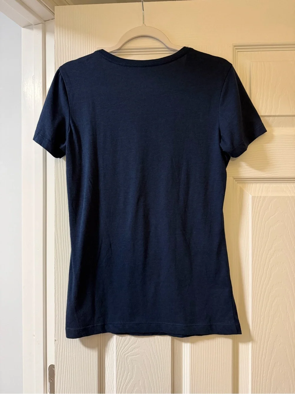 Nike Navy, Red & Silver Patriots V-Neck Tee - L